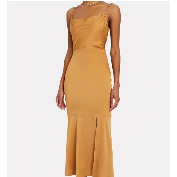 intermix gold dress One Stud Patent Leather Pumps